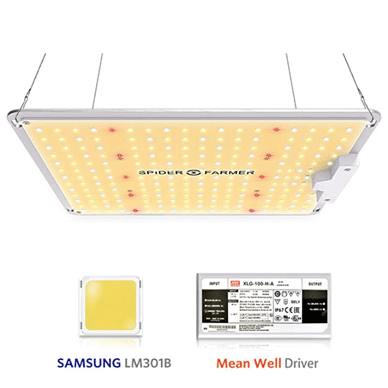 この画像クリックで商品販売ページを開きます Spider Farmer SF1000 SPIDER FARMER LED Grow Light Dimmable SF-1000